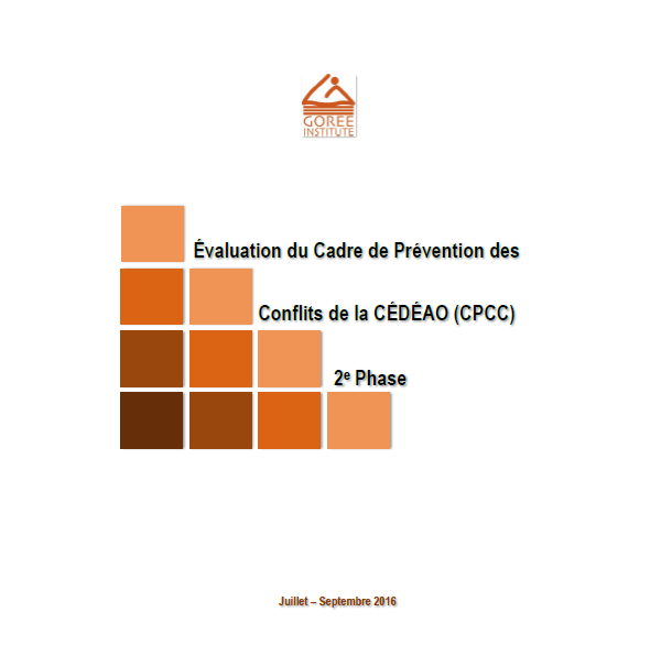 Évaluation du Cadre de Prévention des Conflits de la CÉDÉAO - 2e phase